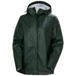 Kurtka przeciwdeszczowa PU damska Helly Hansen Moss. Czarne kurtki damskie Helly Hansen, na lato, l, bez wzorów, z materiału, bez kaptura. Za 388.50 zł.