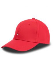 Tommy Hilfiger Czapka z daszkiem Classic Bb Cap E367895041 Czerwony. Czerwone rękawiczki męskie Tommy Hilfiger, bez wzorów, z bawełny. Za 159.99 zł.