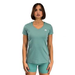 Koszulka damska Venum Essential Women'S T-Shirt. Zielone koszulki sportowe damskie VENUM, bez wzorów, na fitness i siłownię. Za 129.99 zł.