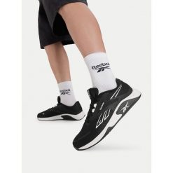Buty na siłownię Reebok. Czarne buty sportowe męskie Reebok, bez zapięcia, na fitness i siłownię. Za 329.99 zł.