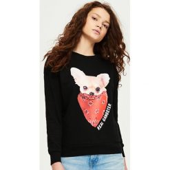 Bluza z nadrukiem - Czarny. Bluzy damskie Sinsay. Za 39.99 zł.