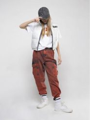 DKNY Jeansy D34B02 D Miedziany Regular Fit. Brązowe jeansy dla dziewczynek DKNY, z bawełny. Za 229.50 zł.