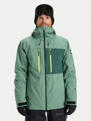 Quiksilver Kurtka snowboardowa Sycamore Solid 20K EQYTJ03502 Zielony Modern Fit. Zielone kurtki snowboardowe męskie Quiksilver, m, bez wzorów, z syntetyku, bez kaptura, narciarskie. Za 509.99 zł.