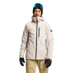 Męska kurtka narciarska Tenson. Brązowe kurtki snowboardowe męskie Tenson, m, bez wzorów, z materiału, narciarskie. Za 692.50 zł.
