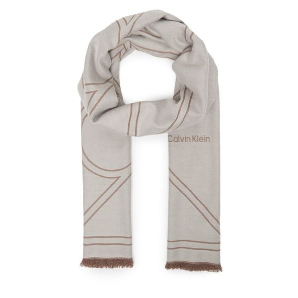 Szal Calvin Klein. Białe szaliki i chusty damskie Calvin Klein, bez wzorów. Za 174.99 zł.
