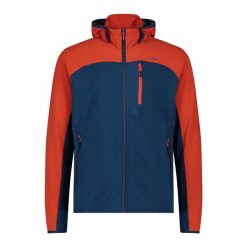 Bluza męska turystyczna CMP 35L6537. Niebieskie bluzy męskie CMP, l, bez wzorów, z materiału, z kapturem. Za 260.45 zł.