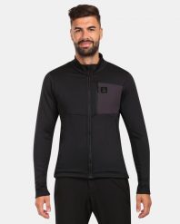 Męska bluza polarowa Kilpi ERIN-M. Czarne bluzy męskie Kilpi, m, bez wzorów, z materiału, bez kaptura. Za 370.41 zł.