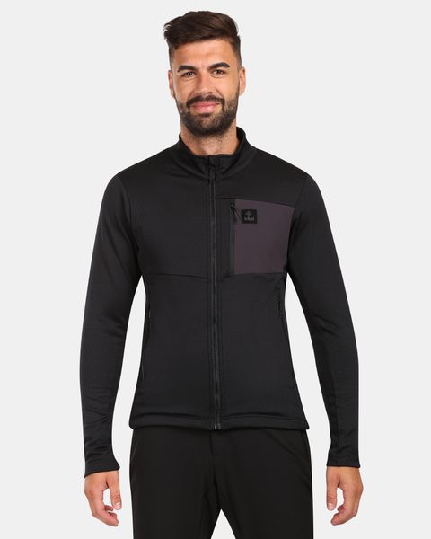 Męska bluza polarowa Kilpi ERIN-M. Czarne bluzy męskie Kilpi, l, bez wzorów, z materiału, bez kaptura. Za 318.77 zł.