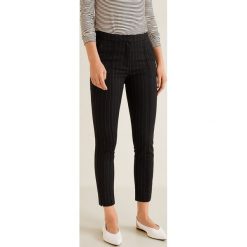 Mango - Spodnie Warm. Szare spodnie materiałowe damskie marki Mango, z haftami, z bawełny. Za 119.90 zł.