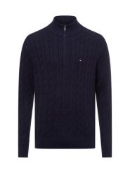 Tommy Hilfiger sweter Mężczyźni Bawełna niebieski, XXL. Niebieskie swetry przez głowę męskie Tommy Hilfiger, na zimę, m, bez wzorów, z bawełny, bez kołnierzyka. Za 549.95 zł.