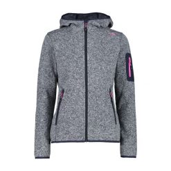 Polar z kapturem dla kobiet CMP. Białe bluzy sportowe damskie CMP, bez wzorów, z polaru, z kapturem, narciarskie. Za 342.85 zł.