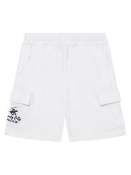 Beverly Hills Polo Club Szorty materiałowe 76B6SF0028T Biały Regular Fit. Białe szorty dla chłopców Beverly Hills Polo Club, bez wzorów, z bawełny. Za 126.99 zł.