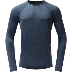 Bluza termoaktywna Devold Endurance Merino 130 Shirt. Niebieskie bluzy męskie Devold, l, bez wzorów, z materiału, bez kaptura. Za 357.49 zł.