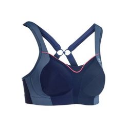 Biustonosz do biegania SPORTANCE POWER. Niebieskie biustonosze KALENJI. W wyprzedaży za 79.99 zł.