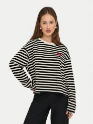 ONLY Bluzka Livina 15359682 Czarny Regular Fit. Czarne bluzki damskie Only, m, bez wzorów, z bawełny, bez kołnierzyka, bez ramiączek. Za 119.99 zł.