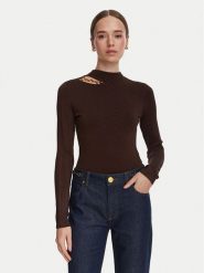 Marciano Guess Sweter G6YR07 Z1060 Brązowy Slim Fit. Brązowe swetry damskie Marciano Guess, xs, z aplikacjami, z wiskozy, bez kołnierzyka, bez ramiączek, bez kaptura. Za 589.99 zł.