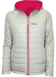 Damska kurtka dwustronna Pro-X Elements Heike. Szare kurtki damskie PRO-X ELEMENTS, bez wzorów, z materiału, z kapturem. Za 511.35 zł.