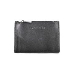 Skórzany portfel w kolorze czarnym. Czarne portfele męskie Calvin Klein, bez wzorów, ze skóry. W wyprzedaży za 189.95 zł.