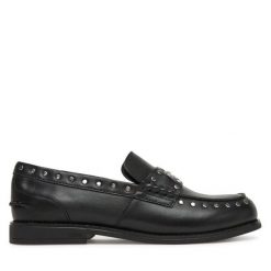 Mokasyny KARL LAGERFELD. Czarne mokasyny damskie KARL LAGERFELD. Za 589.99 zł.