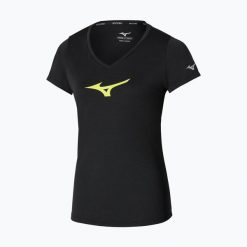 Koszulka do biegania damska Mizuno Core Runbird Tee. Czarne koszulki sportowe damskie Mizuno, xl, bez wzorów, z materiału, bez kołnierzyka, bez ramiączek, do biegania. Za 149.99 zł.