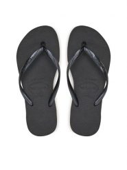 Havaianas Japonki 4000030.0090 Czarny. Czarne klapki damskie Havaianas, bez wzorów, z syntetyku, bez obcasa. Za 79.99 zł.