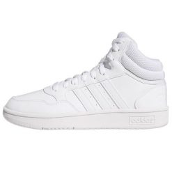 Buty adidas Hoops Mid 3.0 W GW5457 białe. Białe obuwie sportowe damskie bez wzorów, z gumy. Za 333.86 zł.