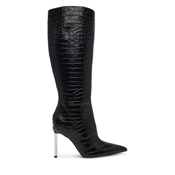 Kozaki Guess. Czarne kozaki damskie Guess, bez obcasa, na szpilce. Za 1,139.00 zł.