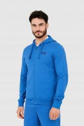 EA7 Niebieska bluza męska z kapturem, Rozmiar S. Niebieskie bluzy męskie EA7 Emporio Armani, m, bez wzorów, z kapturem. W wyprzedaży za 351.99 zł.