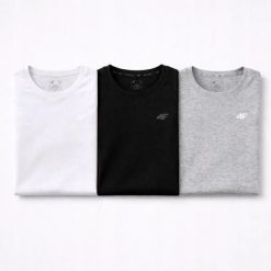 T-SHIRT DAMSKI 4F KOSZULKA SPORTOWA ZESTAW KOMPLET 3 SZTUKI XXL F3306 SS26. Koszulki sportowe damskie 4f, uniwersalny, bez wzorów, z bawełny, bez kołnierzyka, bez ramiączek, na fitness i siłownię. Za 89.00 zł.