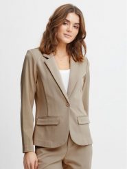 Fransa Marynarka 20611867 Beżowy Regular Fit. Brązowe żakiety damskie Fransa, l, bez wzorów, z syntetyku. Za 299.99 zł.