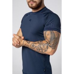Koszulka szybkoschnąca fitness męska Rough Radical Stone. Niebieskie koszulki sportowe męskie ROUGH RADICAL, m, bez wzorów, bez kołnierzyka, bez ramiączek, na fitness i siłownię. W wyprzedaży za 79.20 zł.