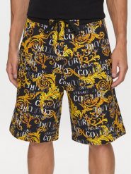Versace Jeans Couture Szorty sportowe 74GAD3B0 Czarny Regular Fit. Czarne krótkie spodenki sportowe męskie Versace Jeans Couture, l, bez wzorów, z bawełny. Za 1,339.00 zł.