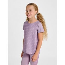 Koszulka dziewczęca Hummel MIX. Fioletowe t-shirty i topy dla dziewczynek Hummel, bez wzorów, bez ramiączek. Za 165.00 zł.