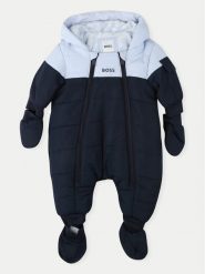 Boss Kombinezon zimowy J51048 Granatowy Regular Fit. Niebieskie buty zimowe chłopięce Boss, bez wzorów, z syntetyku, bez zapięcia. Za 929.99 zł.