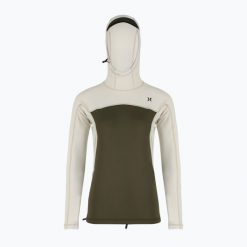 Longsleeve do pływania męski Hurley Coast Guard Hooded Surf Top. Brązowe krótkie spodenki sportowe męskie Hurley, m, bez wzorów, do pływania. Za 259.99 zł.