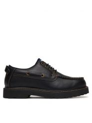 Tommy Jeans Półbuty Archive '01 Boat Shoe Leather EM0EM01651 Czarny. Czarne półbuty na co dzień męskie Tommy Jeans, z jeansu, bez zapięcia. Za 569.99 zł.