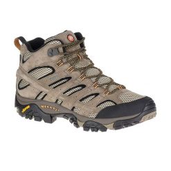 Buty turystyczne męskie Merrell Moab 2 LTR Mid GTX. Brązowe trekkingi męskie Merrell, trekkingowe. Za 377.73 zł.