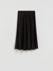 Plisowana spódnica - wielobarwny. Spódnice damskie Reserved, l, bez wzorów, z dzianiny. Za 99.99 zł.