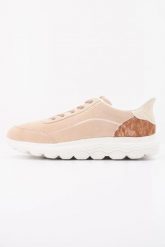Buty GEOX D657MA 022NF Beżowy. Brązowe obuwie sportowe damskie Geox, bez wzorów, z tkaniny, na fitness i siłownię. Za 539.99 zł.
