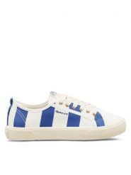 Gant Tenisówki 30538920 Biały. Białe trampki i tenisówki damskie GANT, bez wzorów, z materiału, bez zapięcia. Za 209.99 zł.