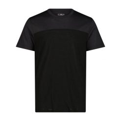 Koszulka CMP. Czarne koszulki sportowe męskie CMP, s, bez wzorów, z materiału, bez kołnierzyka, bez ramiączek. Za 238.00 zł.