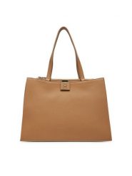 Tommy Hilfiger Torebka Th Her Tote AW0AW17191 Brązowy. Brązowe torebki do ręki damskie Tommy Hilfiger, bez wzorów, ze skóry, bez dodatków. Za 409.99 zł.