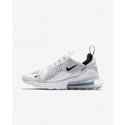 Buty do chodzenia damskie Nike Wmns Air Max 270. Białe obuwie sportowe damskie Nike, bez wzorów, z materiału, trekkingowe. Za 681.75 zł.
