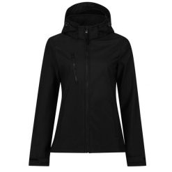 Kurtka Damska Venturer 3 Layer Hooded Soft Shell Jacket. Czarne kurtki damskie Regatta, xl, bez wzorów, bez kaptura, trekkingowe. Za 199.99 zł.
