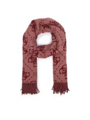 Guess Szalik AW5217 VIS03 Bordowy. Czerwone szaliki i chusty damskie Guess, z aplikacjami, z poliesteru. Za 234.99 zł.