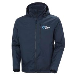 Kurtka wodoodporna Helly Hansen The Ocean Race. Niebieskie kurtki męskie Helly Hansen, xl, bez wzorów, z polaru, bez kaptura. Za 709.50 zł.