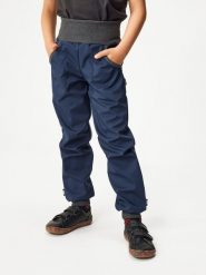 Spodnie Softshell z Fleece dla dzieci Street, Granatowo-Czarne. Niebieskie spodnie materiałowe dla chłopców Unuo, na jesień, bez wzorów, z bawełny. Za 170.00 zł.