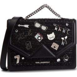 Torebka KARL LAGERFELD - 86KW3015 Black 999. Czarne torebki do ręki damskie KARL LAGERFELD, z materiału. Za 1,799.00 zł.