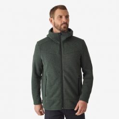 Polar Solognac 500. Brązowe bluzy męskie SOLOGNAC, na zimę, m, bez wzorów, z materiału, bez kaptura. Za 199.99 zł.