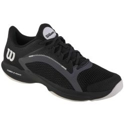 Buty sportowe Wilson Hurakn 2.0 czarne do tenisa. Czarne buty sportowe męskie Wilson, z syntetyku, bez zapięcia, tenisowe. W wyprzedaży za 346.50 zł.